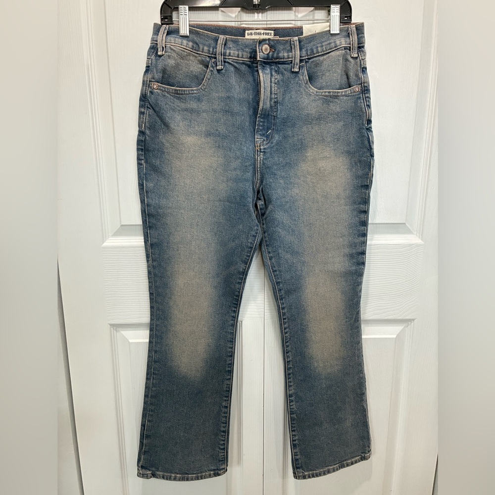 We The Free Faded Mid-Rise Blue Boot Cut Jeans